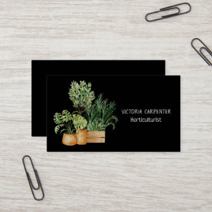 Carte De Visite Horticulteur Plantes verts