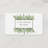 Carte De Visite Horticulteur Plantes verts (Devant)
