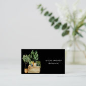 Carte De Visite Horticulteur Plantes verts (Debout devant)
