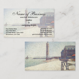 Carte De Visite Hospice et phare à Honfleur par Seurat