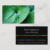 Carte De Visite Hosta Heart (Devant / Derrière)