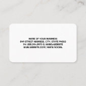 Carte De Visite Hot Cup of Coffee | Wood Table (Dos)