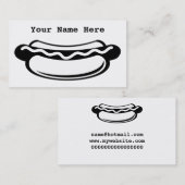 Carte De Visite Hot dog (Devant / Derrière)