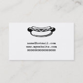 Carte De Visite Hot dog (Dos)
