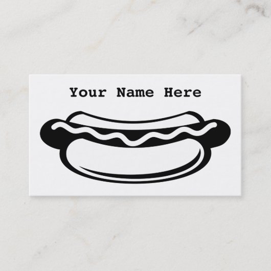 Carte De Visite Hot dog (Devant)