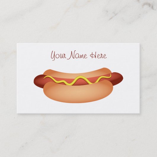 Carte De Visite Hot dog (Devant)