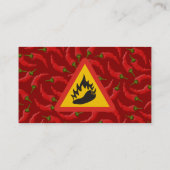 Carte De Visite Hot pepper danger (Dos)