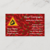 Carte De Visite Hot pepper danger (Devant)