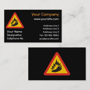 Carte De Visite Hot pepper danger