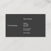 Carte De Visite Hot rod de piston de vol (Dos)