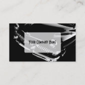 Carte De Visite Hot rod noir et blanc (Dos)