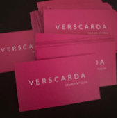 Carte De Visite Hot rose Bold Mode Design Studio Beauté