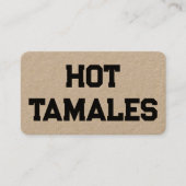 Carte De Visite Hot Tamales Kraft (Devant)