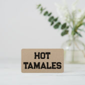 Carte De Visite Hot Tamales Kraft (Debout devant)