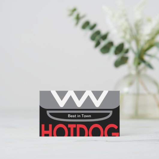 Carte De Visite Hotdog (Debout devant)