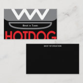 Carte De Visite Hotdog (Devant / Derrière)