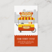 Carte De Visite hotdog de rue alimentaire (Devant)
