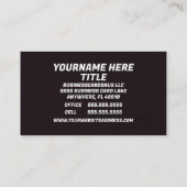 Carte De Visite Hôte Podcast (Dos)