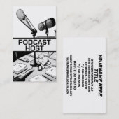 Carte De Visite Hôte Podcast (Devant / Derrière)