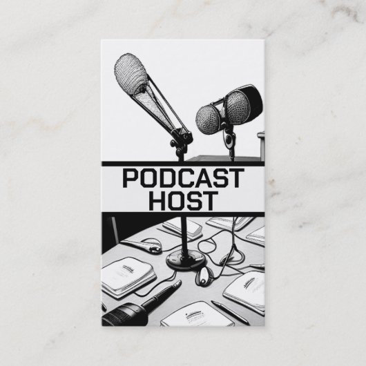Carte De Visite Hôte Podcast (Devant)
