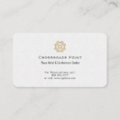 Carte De Visite Hôtel Contemporain Lobby (Dos)