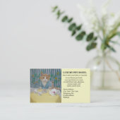 Carte De Visite Hôtel d'animal familier (Debout devant)