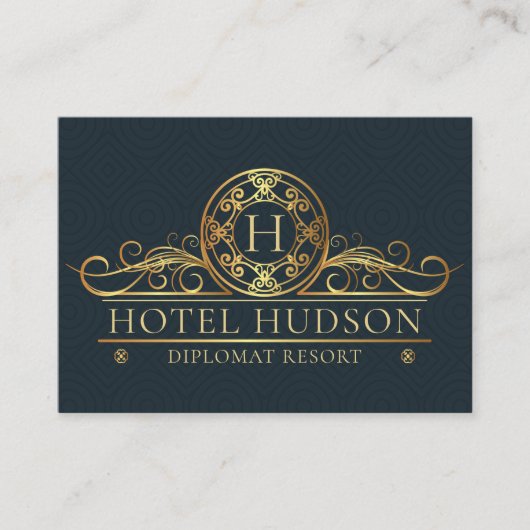 Carte De Visite Hôtel Gold de luxe (Devant)