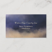 Carte De Visite Hôtel, Inn, Eau, Country Inn, Blue (Devant)