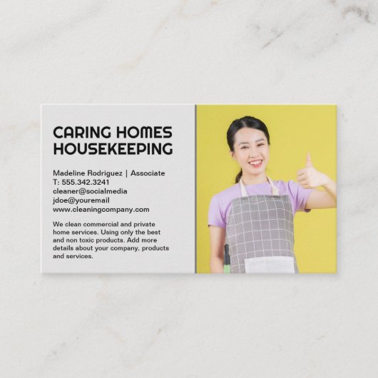 Carte De Visite Hotel Maid Services | Janvier (Devant)