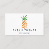 Carte De Visite Hôtellerie de traiteur d'ananas (Devant)