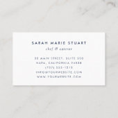 Carte De Visite Hôtellerie de traiteur d'ananas (Dos)