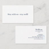Carte de visite hôtellerie & spa (Devant / Derrière)