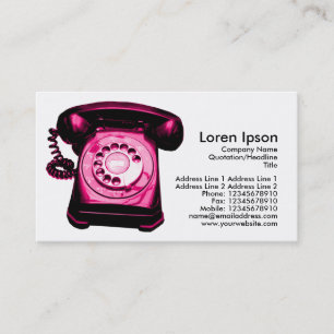 Carte De Visite Hotline - Crimson