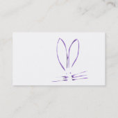 Carte De Visite Houblon pourpre de lapin (Dos)