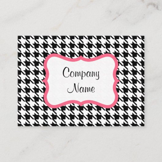 Carte de visite Houndstooth (Devant)
