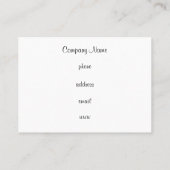 Carte de visite Houndstooth (Dos)