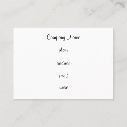 Carte de visite Houndstooth (Dos)