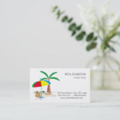 Carte De Visite Hourra, vacances ! (Debout devant)