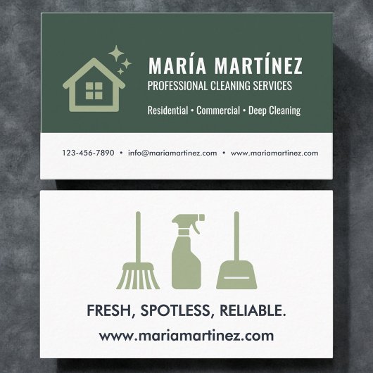 Carte De Visite House and Office Cleaning