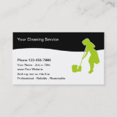 Carte De Visite House And Office Cleaning Business Cards (Devant)