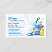 Carte De Visite House Cleaning Business Card Template (Devant)