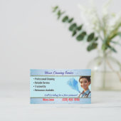Carte De Visite House Cleaning Business Cards (Debout devant)