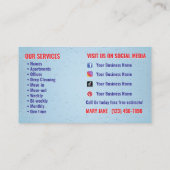 Carte De Visite House Cleaning Business Cards (Dos)