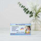 Carte De Visite House Cleaning Service Business Cards (Debout devant)