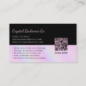 Carte De Visite House Cleaning Service Supplies Modern QR Code (Dos)