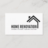 Carte De Visite House Home Remodeling Renovation Construction Busi (Devant)