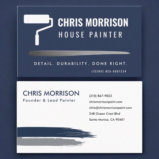 Carte De Visite House Painter Professional