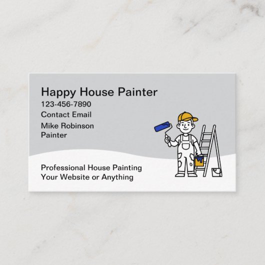 Carte De Visite House Painting Service Business Cards (Devant)