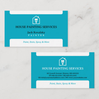 Carte De Visite House Painting Services | Paint Rollel