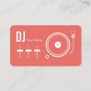Carte De Visite Housse de lecteur DJ professionnel moderne
